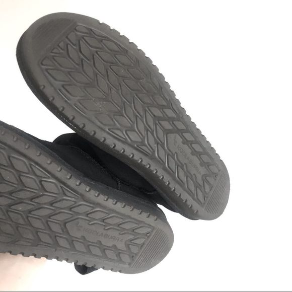 Koolaburra UGG Womens Andrah Tie Back Black Suede Sheepskin Boots Mid-Calf Sz. 8 - Picture 11 of 16